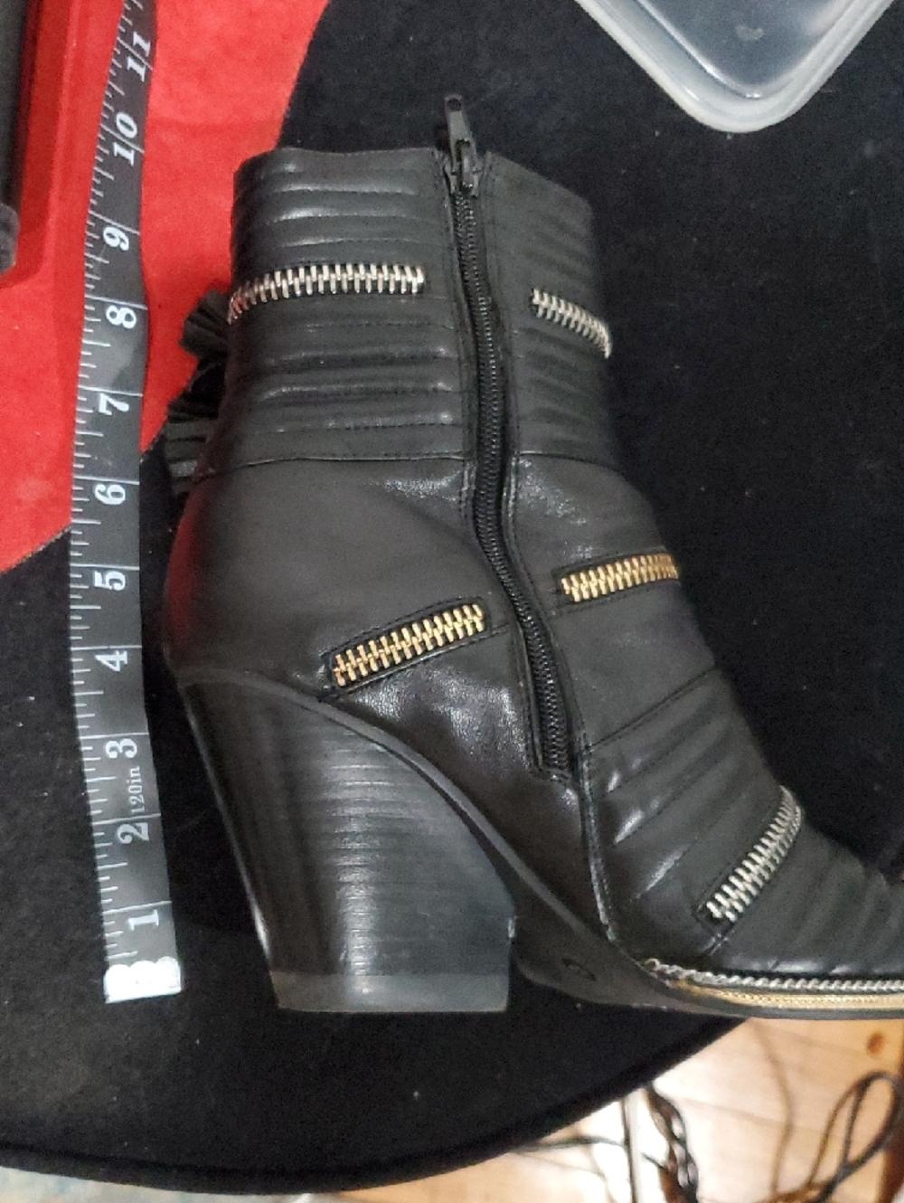 Jeffrey Campbell Tenzin Chain Pointy Toe Boot in black Size 8.5 - Picture 14 of 14